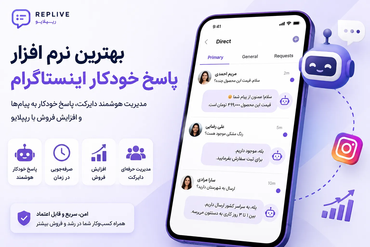 بهترین نرم افزار پاسخ خودکار اینستاگرام برای مدیریت دایرکت